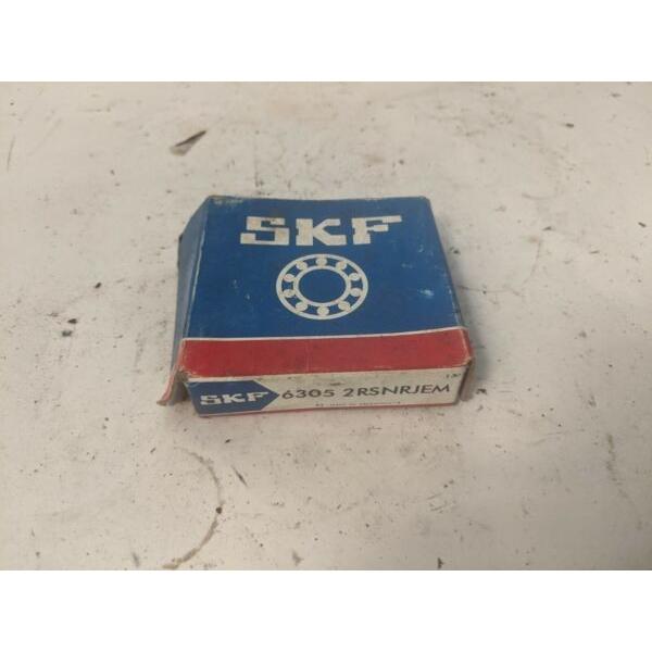 SKF 6305-2RSNRJEM Single Row Ball Bearing #1 image