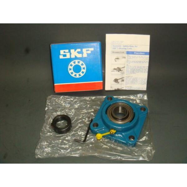 SKF FY1.1/8 TF, FY 1 1/8 TF, Cast Iron 4-Bolt Ball Bearing Flange Unit #1 image