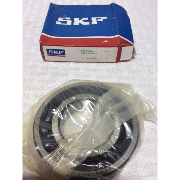 SKF 6208-2RS1 DEEP GROOVE BALL BEARING, 40mm x 80mm x 18mm, FIT C0, DBL SEAL #1 image