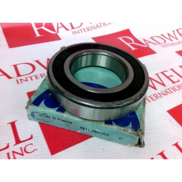SKF 6211-2RS1 BEARING, DOUBLE SEAL 55mm x 100mm x 21mm C3 FIT #1 image