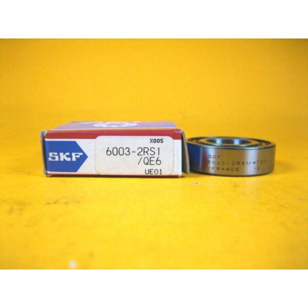 SKF 6003-2RS1/QE6 BEARING, DOUBLE SEAL, 17mm x 35mm x 10mm #1 image