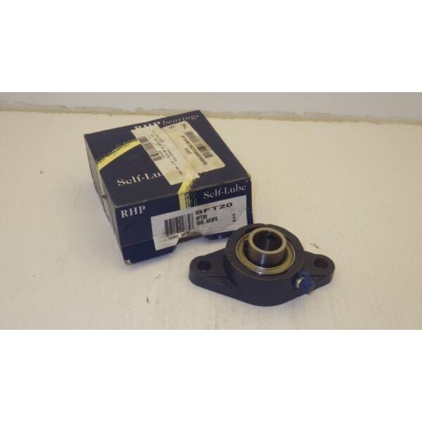 SFT20 20mm Bore NSK RHP Cast Iron Flange Bearing #1 image