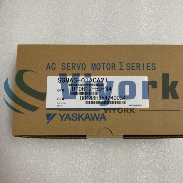 Yaskawa SGMAS-01ACA21 AC Servo Motor w/ THK SKR Railings #1 image