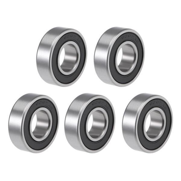 2PCS 6202-10-2RS ( 6202-5/8 2RS ) Rubber Sealed Ball Bearing 15.875 x 35 x 11 mm #1 image