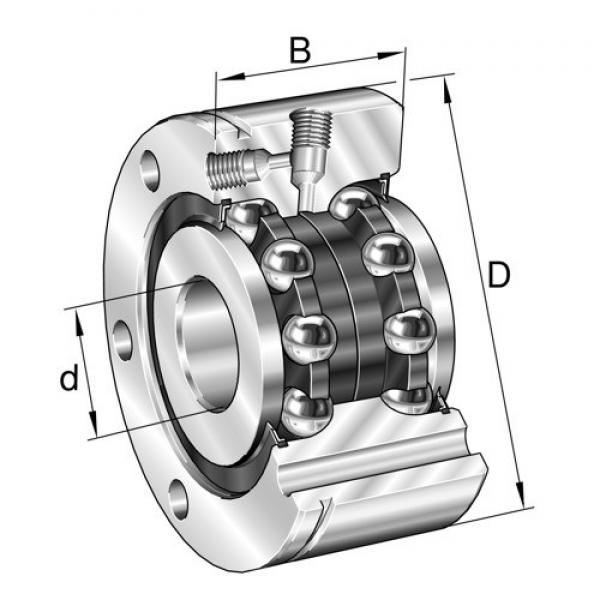 ZKLF50140-2RS INA 50x140x54mm  r min. 0.6 mm Thrust ball bearings #1 image